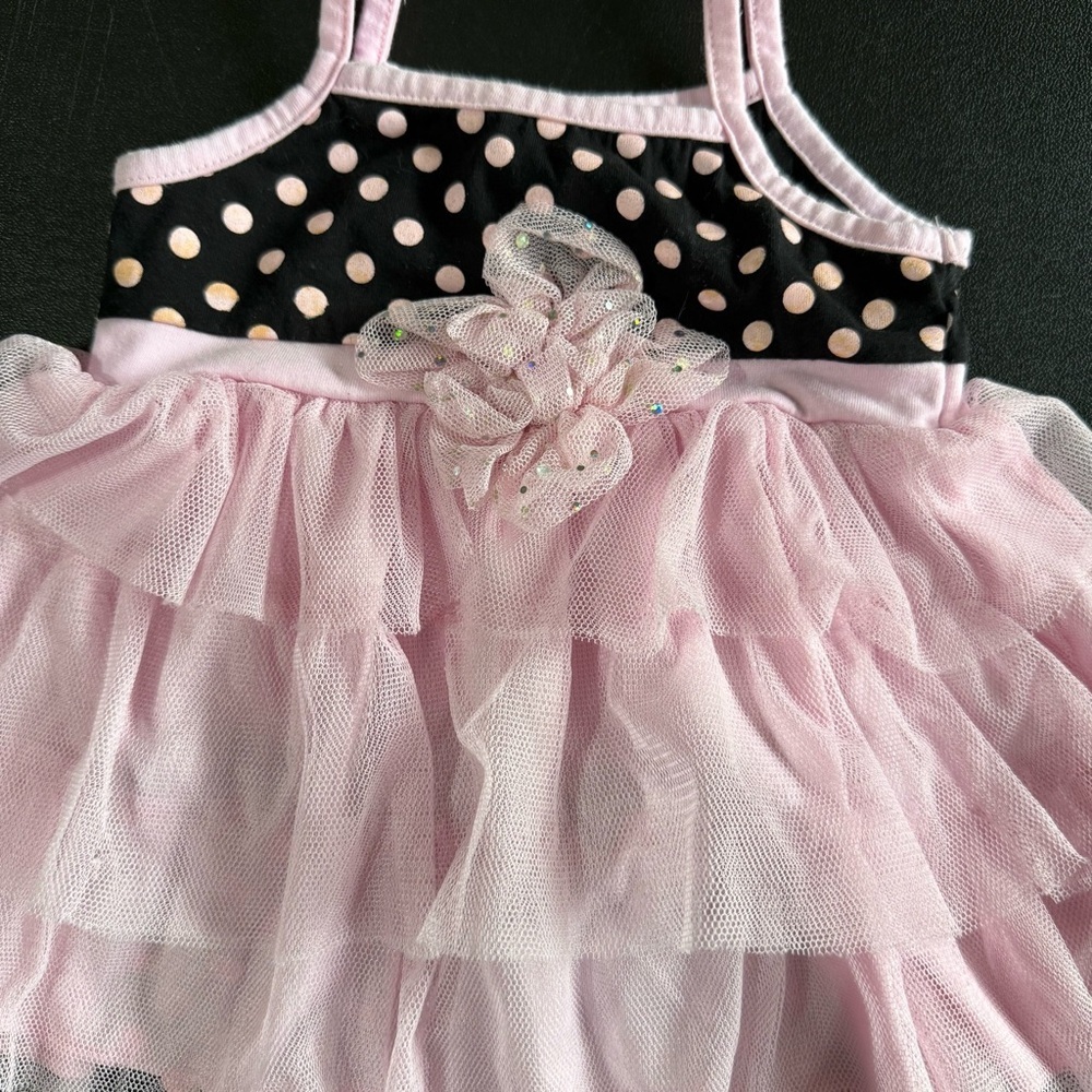 Little Lass Set with Tutu and Polka Dots - Picture 2 of 5